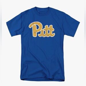 NEW Official Collegiate Cotton Distressed Pitt Unisex Short Sleeve T Shirt XL